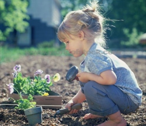 الزراعة:تنمية مهارات الإتصال بين الأرض والطفل