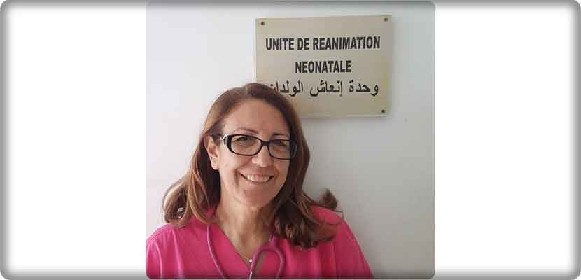 الأستاذة زهراء بنسعيد المراكشي  رئيسة قسم طب وإنعاش الولدان   بمستشفى شارل نيكول، تونس